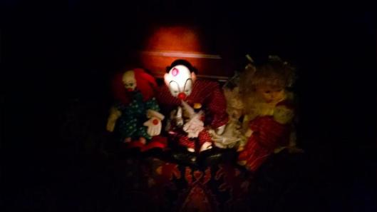 Of course there had to be clown dolls....yikes!
